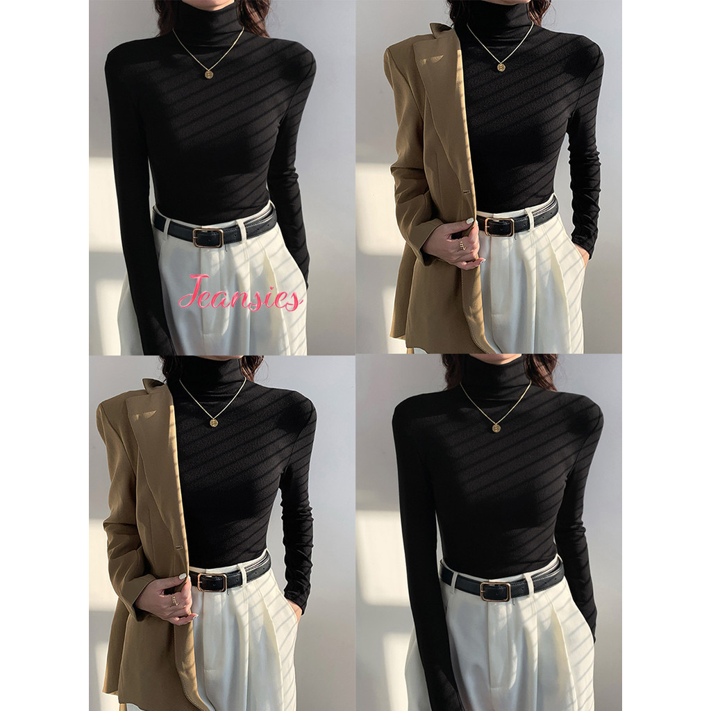 เสื้อแขนยาว แนบเนื้อ เก็บทรงดีเยี่ยม