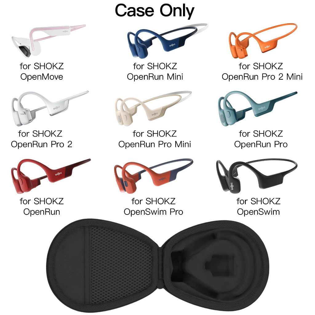 เคสแข็งสําหรับ SHOKZ OpenRun Pro 2 / Pro / Mini / OpenMove / OpenSwim Pro / OpenSwim | กระเป๋าใส่เดิ