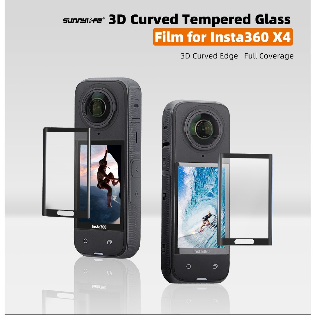 โค้งฟิล์มนิรภัยสําหรับ Insta360 X5 กล้อง Insta360 X4 HD ระเบิด Anti-Drop Scratch ฟิล์มป้องกันอุปกรณ์