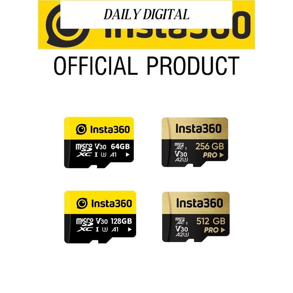 Insta360 การ์ด Micro SD 64G/125G/256G/512G สําหรับ Insta360 X5/Ace Pro 2/X4/Ace Pro/X3/X2