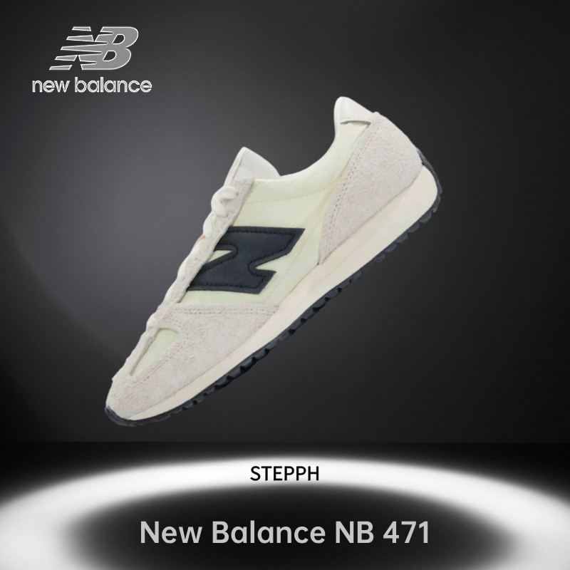 ของแท้ 100%-New Balance NB 471 Black and White Low Sneakers U471AM