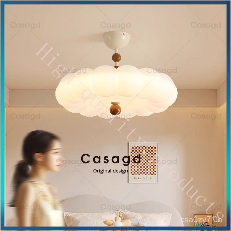 Cream Style Bedroom Lamp Eye Protection Ceiling Lamp French Vintage Master Bedroom Lamp Children's R