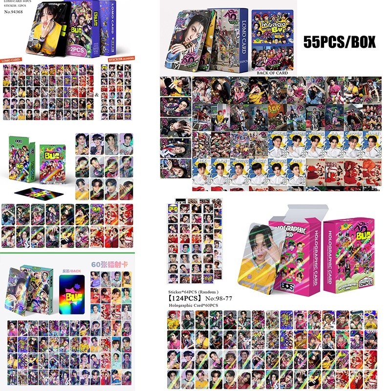 Bus Photocard 55 ชิ้นการ์ด No-Status Status LOMO การ์ด Bus เพราะคุณ I Shine อัลบั้ม Bus x Sunsu Idol