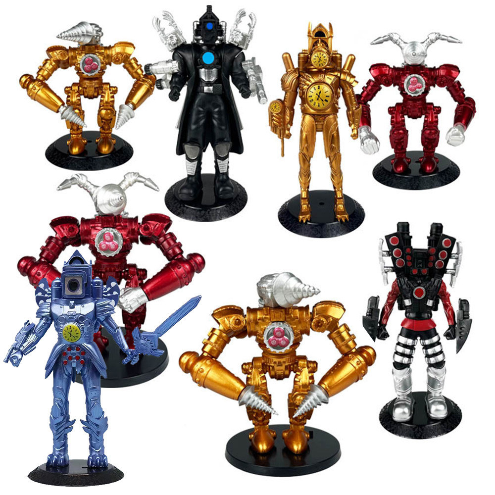 Skibidi ห้องน้ํา Action Figure Clockman Cameraman Speakerman เจาะ Man Titan Tv Man Joint ของเล่นที่ส