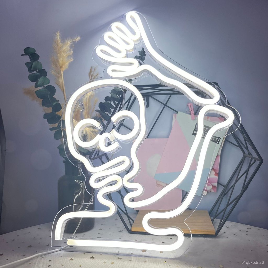 New Product LED Neon Light Halloween Ghost Festival Series Backboard Neon Light Holiday Decorative L