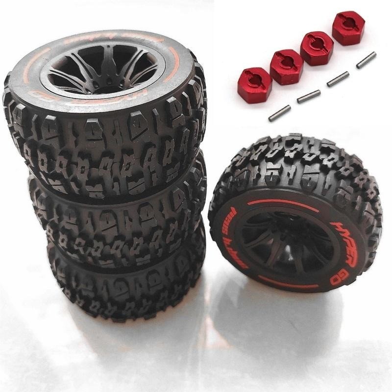 ล้อเดิม/ยางสําหรับ MJX Hyper Go 14210 1/14 R/C รถ/รถบรรทุกอะไหล่ 4 ชิ้น/เซ็ต
