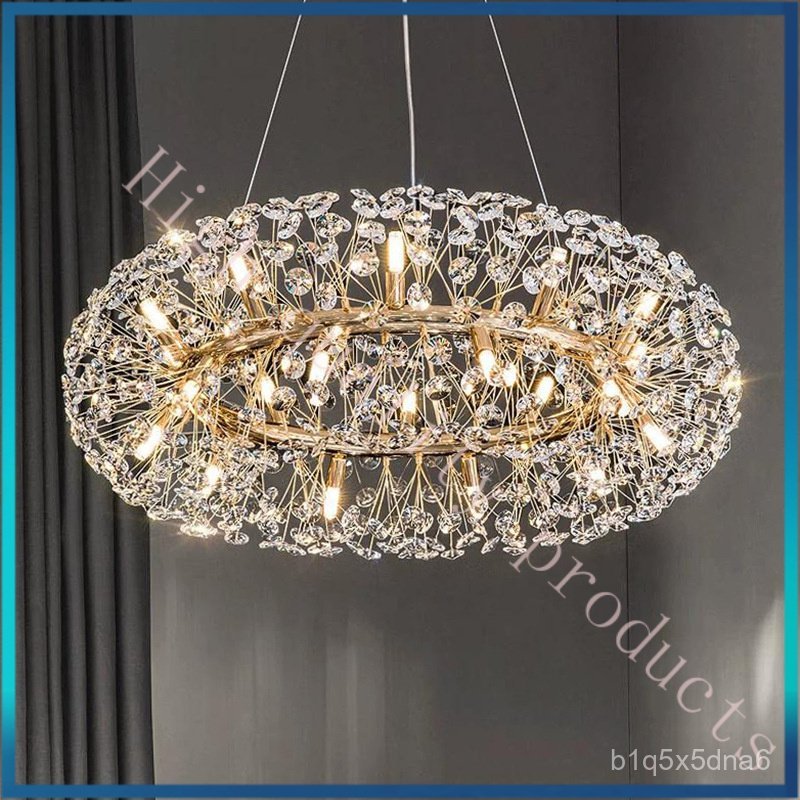 Crystal Chandelier for Living Room, Light Luxury Internet Celebrity Style, Master Bedroom, Dining Ro