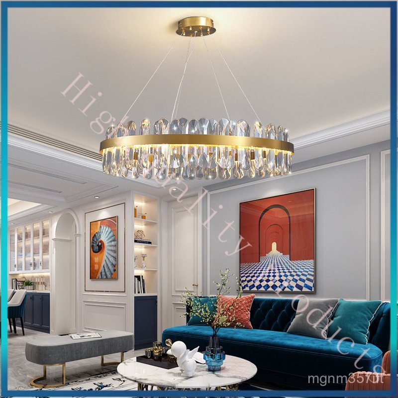 Living Room Chandelier K9Crystal Lamp Postmodern Light Luxury Dining Room Lamp Nordic Simple Bedroom