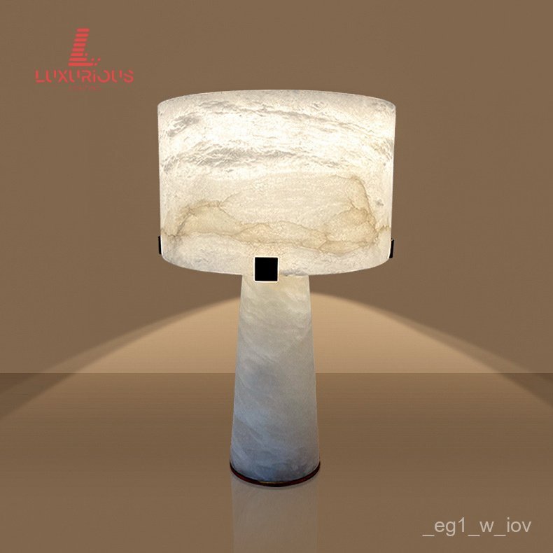 Spanish Marble Decorative Table Lamp Nordic Designer Showroom Villa Living Room Coffee Table Study B