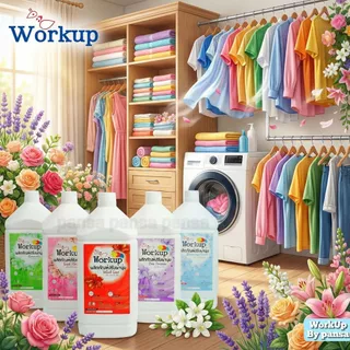 น้ำยาปรับผ้านุ่ม สูตรเข้มข้น WorkUp ขนาดสุดคุ้ม 3.5 ลิตร