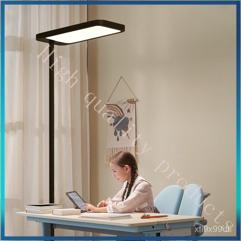 【】Full Spectrum Floor Lamp Desk Lamp Student Study Work Reading Writing Homework Black Street Lamp U