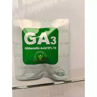 จิ๊บเม็ด จิบเบอเรลลิน จิบเบอเรลลิก แอซิด ชนิดเม็ด Gibberellic Acid 10%(GA3) เม็ดฟู่ละลายน้ำ100% /5 ซอง 10 ซอง 20 ซอง
