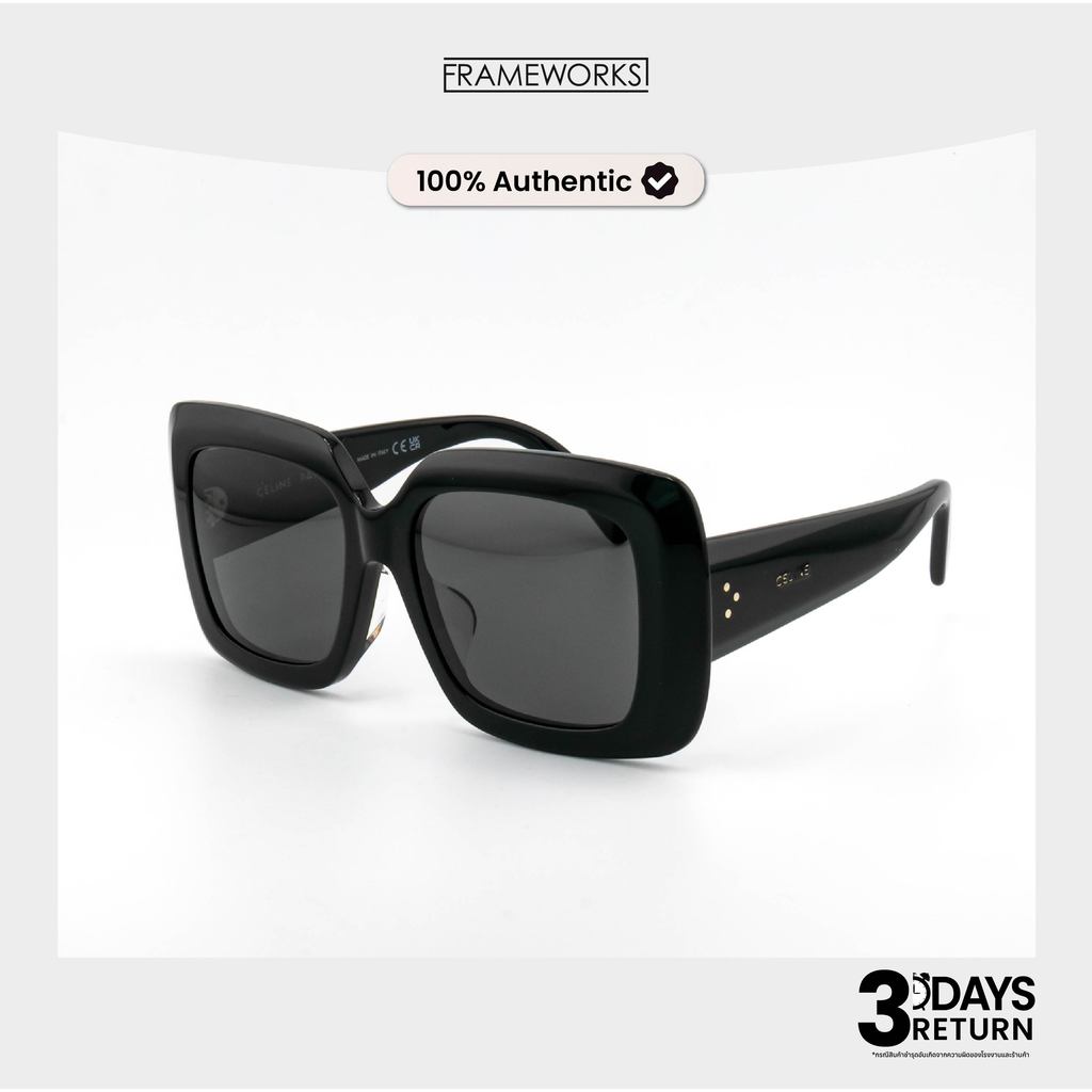CELINE 3 DOTS แว่นกันแดด รุ่น CL40263F | แท้ มือหนึ่ง กล่องและอุปกรณ์ครบ