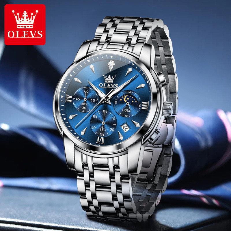 Olevs olevs New watch watch Multifunctional men's quartz watch with small hands