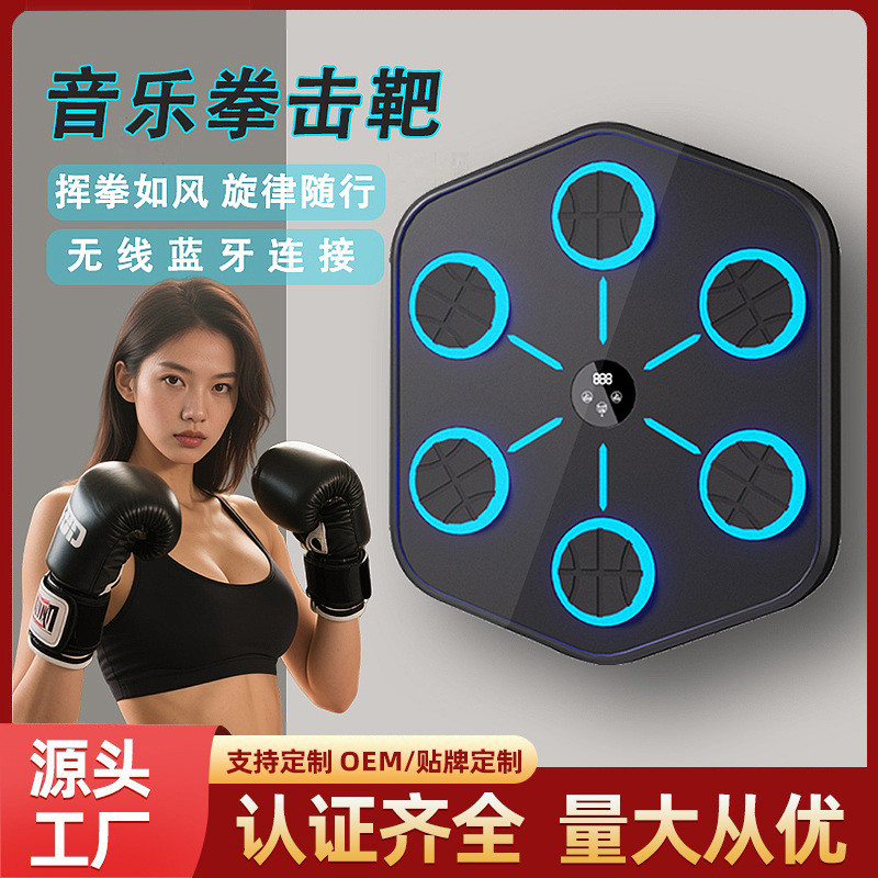 Boxing Target Bluetooth Music Boxing Wall Target Home Smart Sports Training Music Boxing Machine New