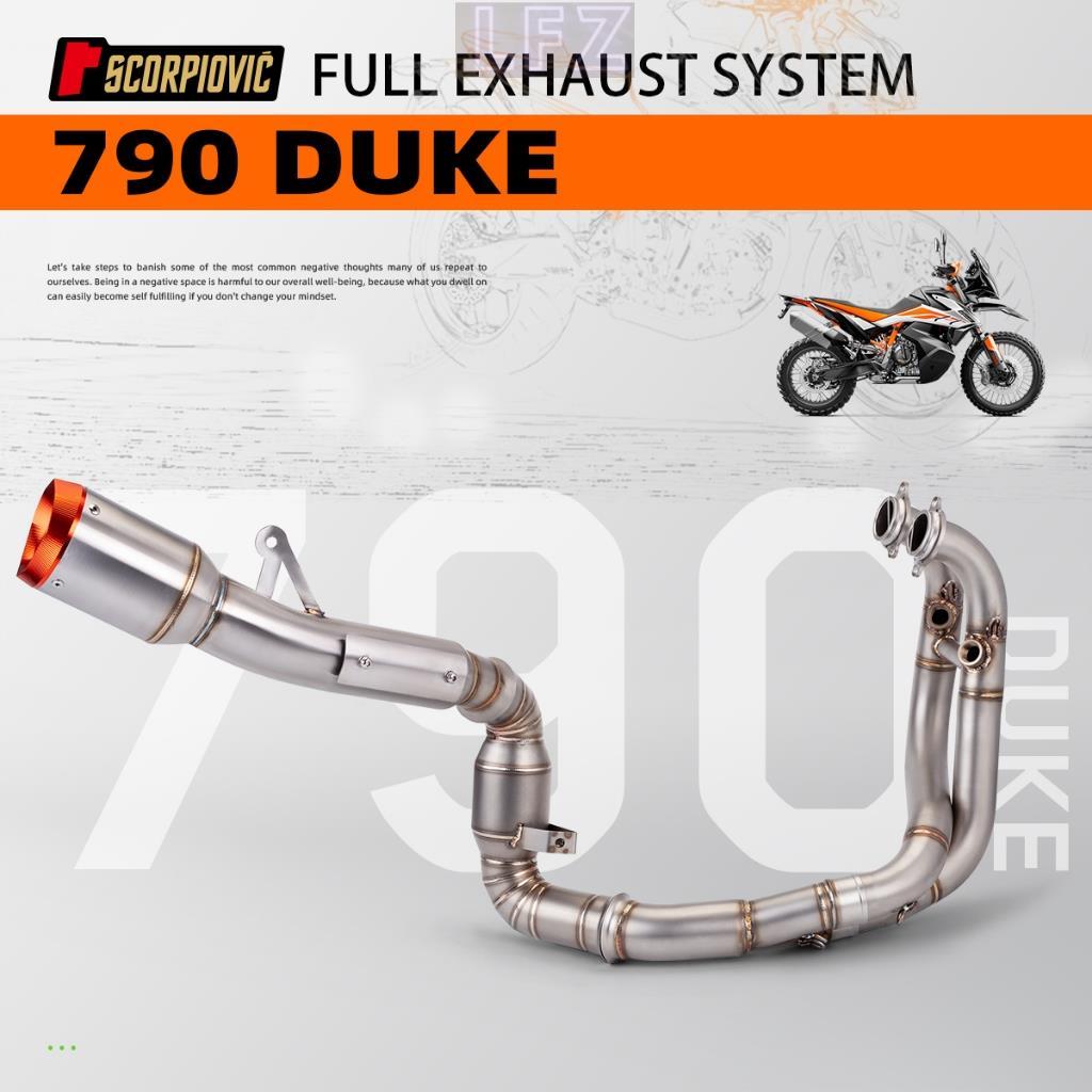 ระบบไอเสียเต็มรูปแบบสําหรับ KTM DUKE 790 Duke 890R KTM 790 Adventur R KTM790 R Rally 19 - 22 รถจักรย
