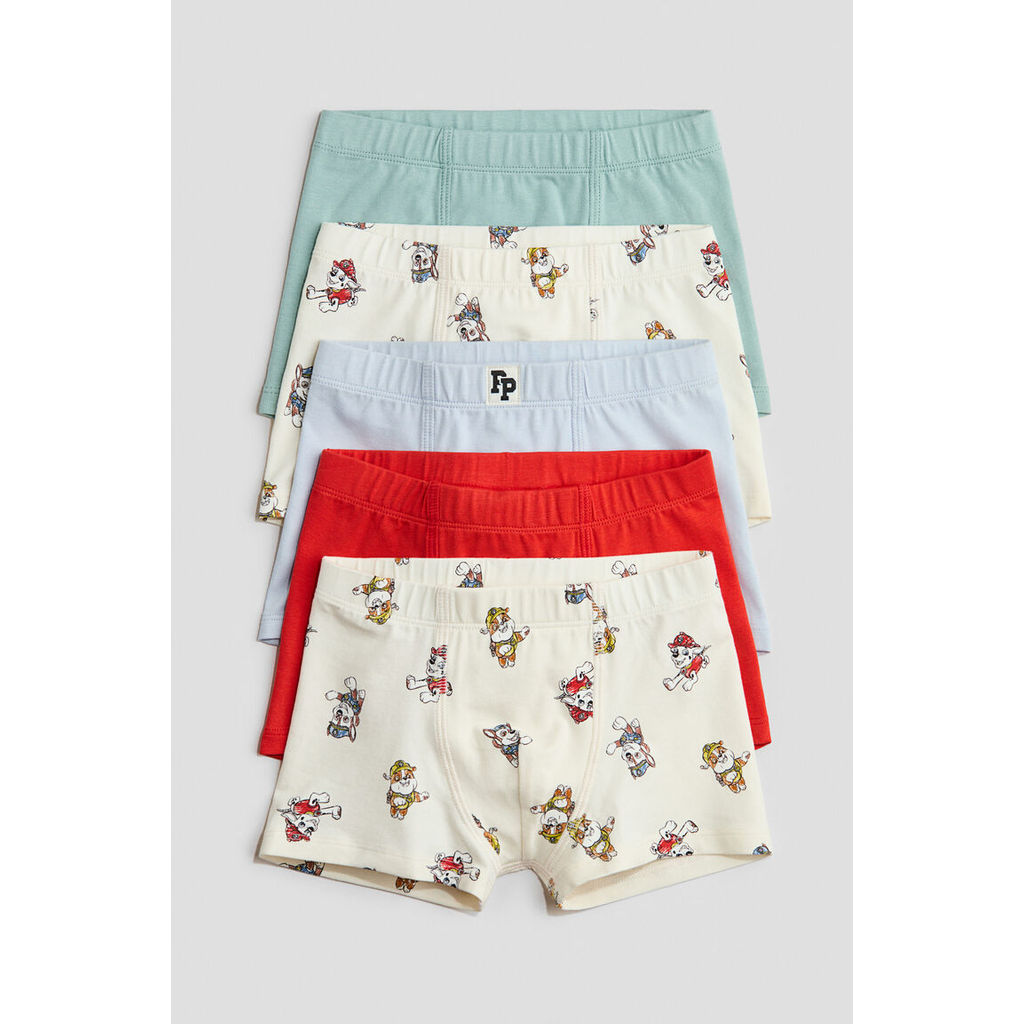 H&M(เอชแอนด์เอ็ม) แพ็ค 5 ตัว กางเกงในทรงบ็อกเซอร์ Boys 5-pack trunks 1133006_14