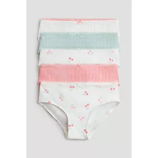 H&M(เอชแอนด์เอ็ม) แพ็ก 5 ชิ้น กางเกงในคอตตอน Girls 5-pack cotton briefs 1268629_3