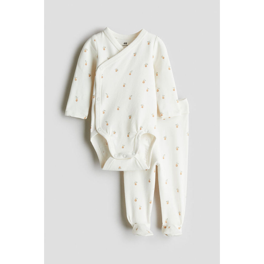 H&M(เอชแอนด์เอ็ม) ชุดผ้าฝ้าย 2 ชิ้น Infants 2-piece cotton set 1195525_10
