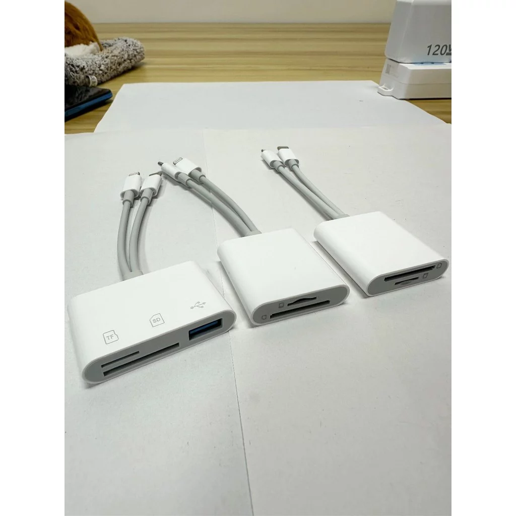 อะแดปเตอร์การ์ดรีดเดอร์ SD TF USB 3In2 2in2 card reader ใช้ได้กับโทรศัพท์ คอมพิวเตอร์