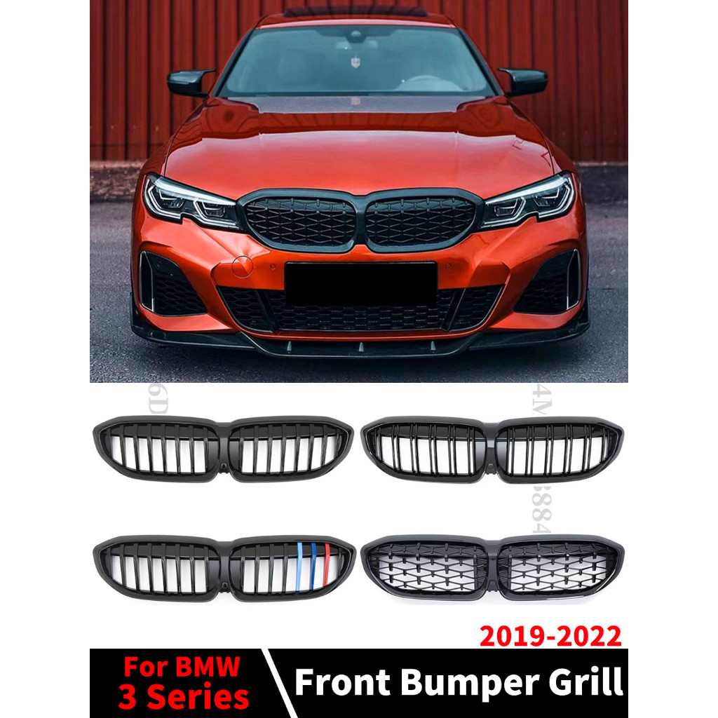 ตะแกรงกระจังหน้ารถยนต์ สําหรับ BMW 3 G20 G21 2019 2020 2021 2022 318i 320i 320d 330i 340i 340d M Spo