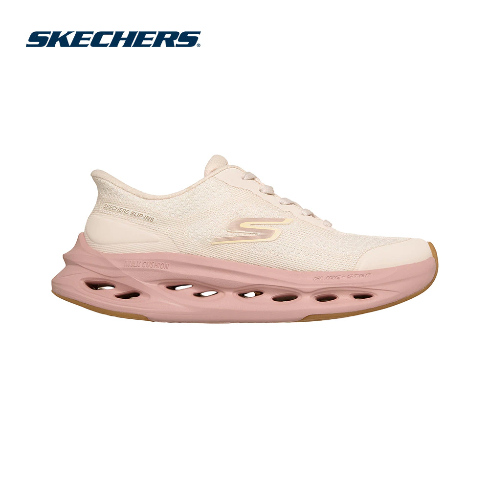 Skechers สเก็ตเชอร์ส รองเท้าผู้หญิง Women Performance Max Cushioning Glide-Step Shoes - 129403-NAT (latest)