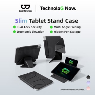 GOOJDOQ Magnetic Tablet Protective Cover Multi-Angle Folding…