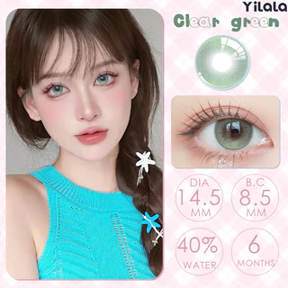 Colored contact lenses Yilala 💖 Big eye 💖 อมน้ำ40% แว่นสายตาสั้น0.00~-4.50 ทำให้ดวงตาของคุณใหญ่ และสว่า ง DIA14.0~14.5