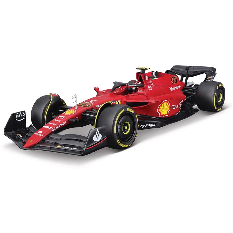 Bburago 1:18 Ferrari 2022 F1-75 SF21 #16 #55 2020 SF1000 #โมเดลรถยนต์จําลอง 5 F1 แบบโลหะผสม ของเล่นส
