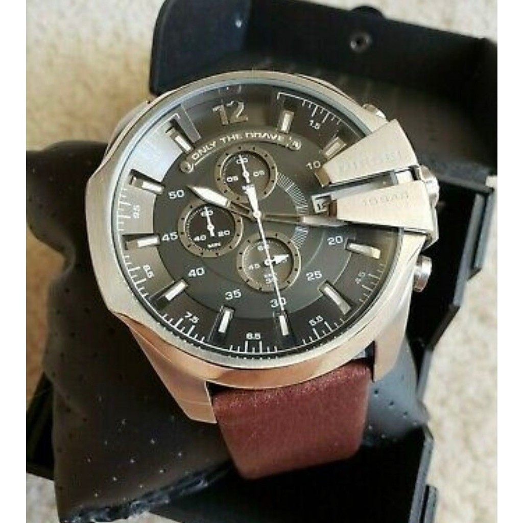 Diesel Mega Chief Chronograph Grey Dial Men's Watch DZ4Diesel0