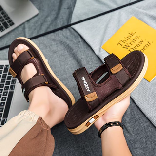 AIZOMR รองเท้าแตะแบบสวม ชายหาด แฟชั่น รุ่นใหม่ ใส่สบาย ไม่ดีดน้ำ ผู้หญิงผู้ชายใส่ได้หมด เป็นของแท้จากโรงงาน 100% A2202