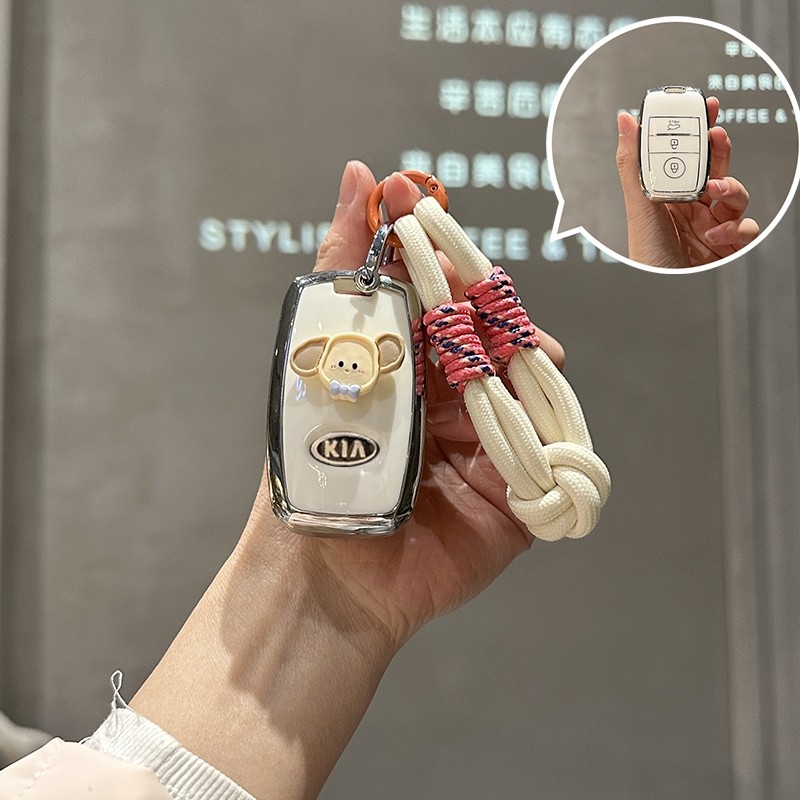 Tpu ฝาครอบกุญแจรถอุปกรณ์เสริมสําหรับ KIA Carnival Sedona Grand Carnival K3 K4 K5 KX57 Shell Fob Key 