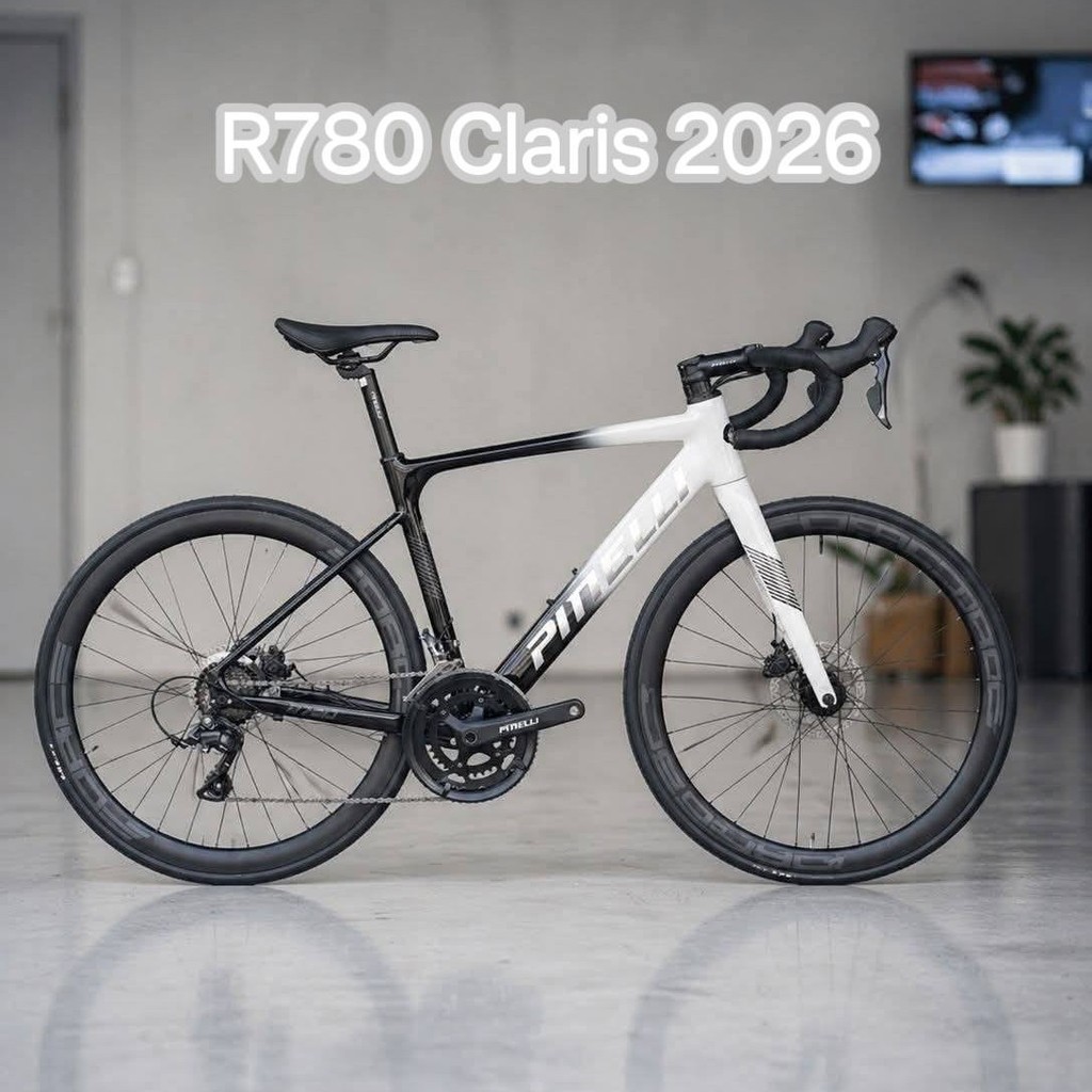 2026 Pinelli R780 Claris จักรยานเสือหมอบ เฟรมอะลูมิเนียม ชุดขับ Shimano Claris 2x8 สปีด ดิสเบรคสาย