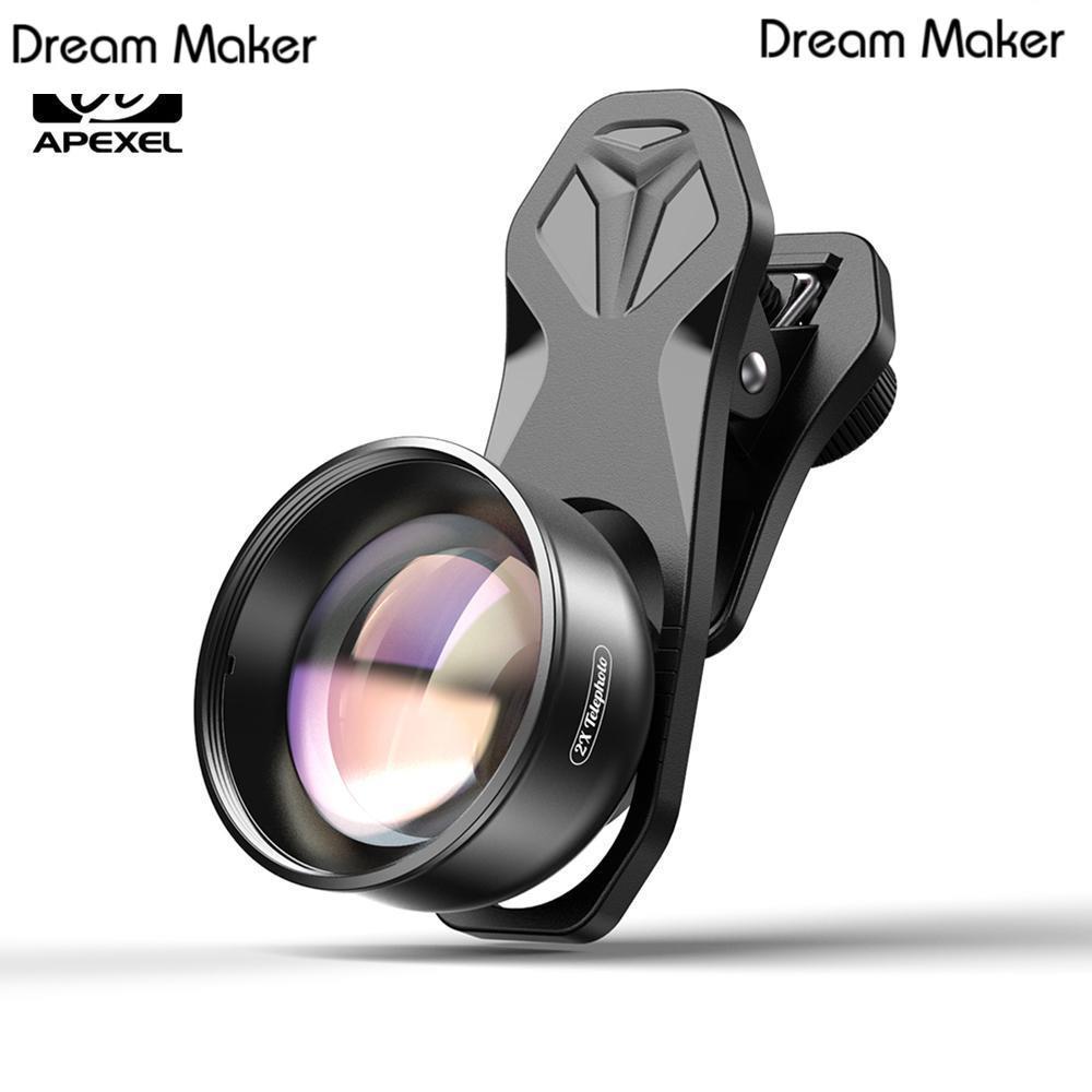 APEXEL HB2X Multi-layer Phone Telephoto Lens 2X Zoom for Dual Lens / Single Lens Smartphone for ieph