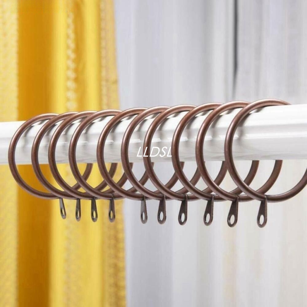 Curtain Rings 5 Colors Heavy Duty Metal Practical Roman circle Window Drapery Hardware