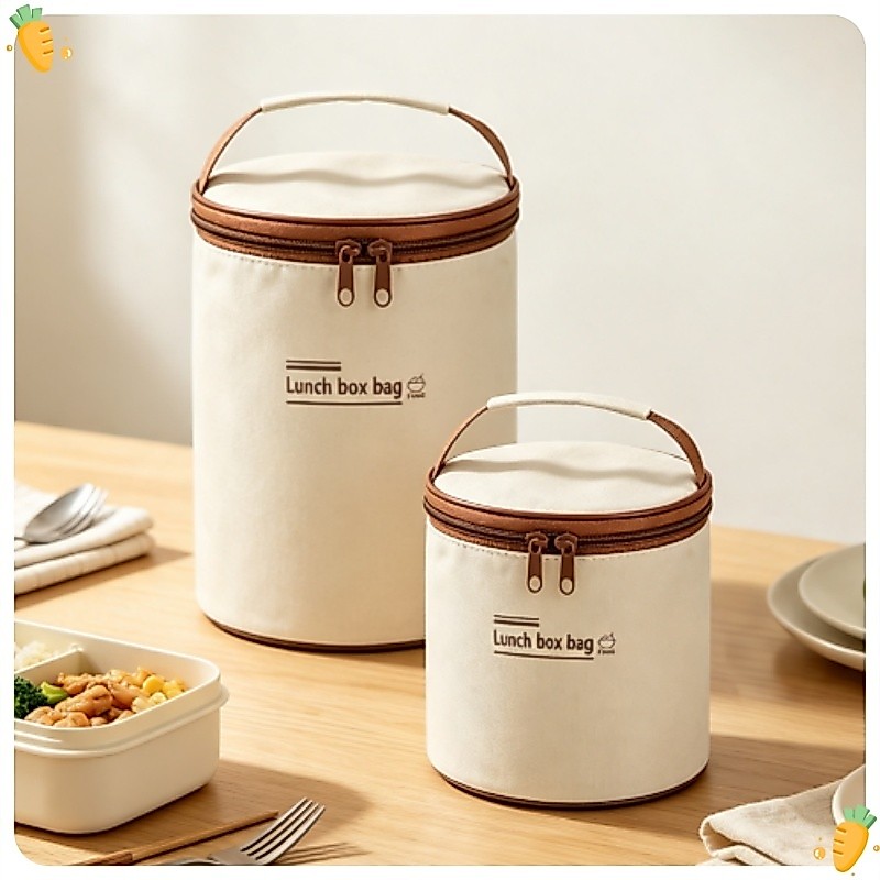 กระเป๋าเก็บอุณหภูมิพกพา กระเป๋าใส่ปิ่นโต มีหูหิ้ว พกพาสะดวก Lunch Box Bag