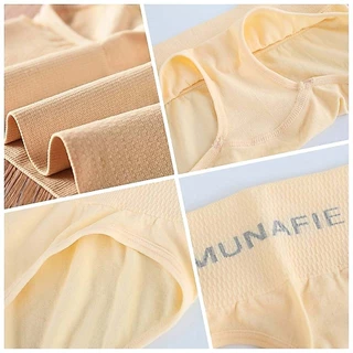 กางเกงในสตรี ขาเว้า ขอบสูง เก็บพุง Munafie (ของแท้) แบรนด์ญี่ปุ่น ชั้นใน กางเกงในหญิง ผ้าทอ ใส่ซองทุกตัว