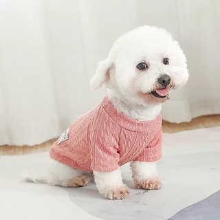เสื้อกันหนาว ผ้าถัก แบบนิ่ม แฟชั่นฤดูใบไม้ร่วง และฤดูหนาว สําหรับสัตว์เลี้ยง สุนัข แมว