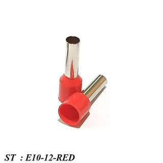 หางปลากลม คอร์ดเอ็น แบบมีฉนวน สำหรับสายไฟ ขนาด 10.0 Sq.mm (สีแดง แพค 100 ชิ้น)