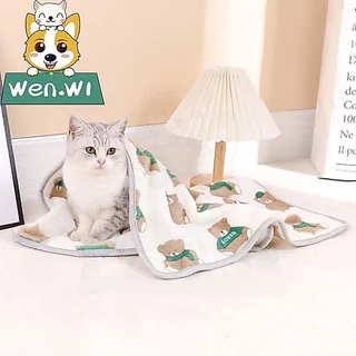 wen.W1 สัตว์เลี้ยงผ้าห่มสุนัขสำหรับสุนัขผ้าห่มแมวแมวสำหรับเตียงนอนผ้าห่มขนาดเล็ก