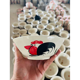 ชามเซรามิค ถ้วยเซรามิค ถ้วยตราไก่ ถ้วยตราไก่โบราณ แบบดั้งเดิมลำปางแท้ รวมหลากหลายไซส์