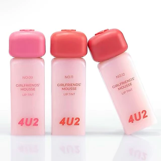 (สั่งซื้อ 2 ชิ้น 299฿) 4u2 Girlfriends’ Mousse Lip Tint เนื้อมูส รุ่นใหม่ พร้อมส่ง