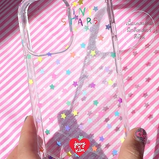 Tiny stars glitter double layers case⭐️ (เคสกลิตเตอร์หนาหลังแข็ง พิมพ์ด้านใน) Jerryxkimdotstick อ่านด้านล่างก่อนสั่งซื้อ