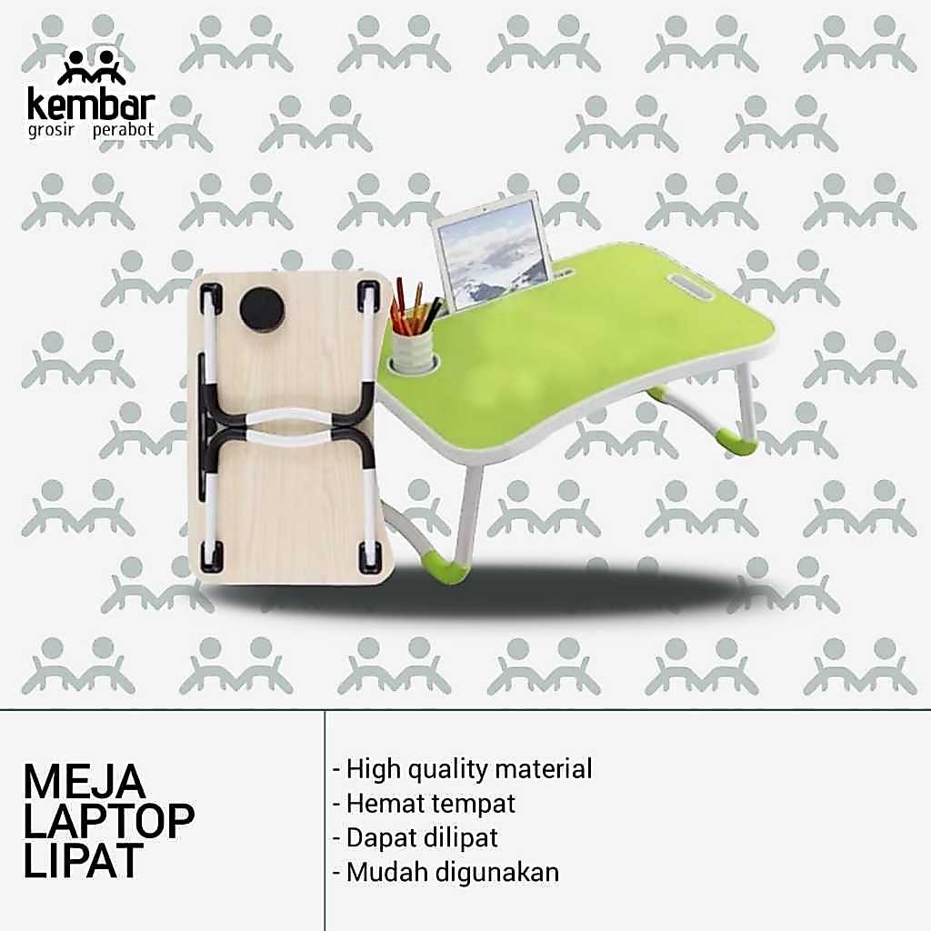 TABLE LAPTOP TABLE 3 HOLES / MULTIPURPOSE FOLDING TABLE / CHILDRENS STUDY