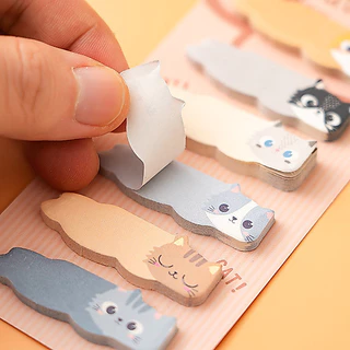 180 แผ่นการ์ตูน Cat Note Series สติ๊กเกอร์ดัชนีโรงเรียน Office Classification Index Tag Sticky Notes สติ๊กเกอร์ชุด