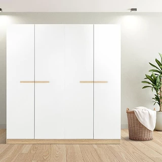 Koncept Furniture ตู้เสื้อผ้าบานเปิด 160 ซม. รุ่น Hanz สีไม้อ่อน (160x60x200) แบรนด์ KONCEPT FURNITURE