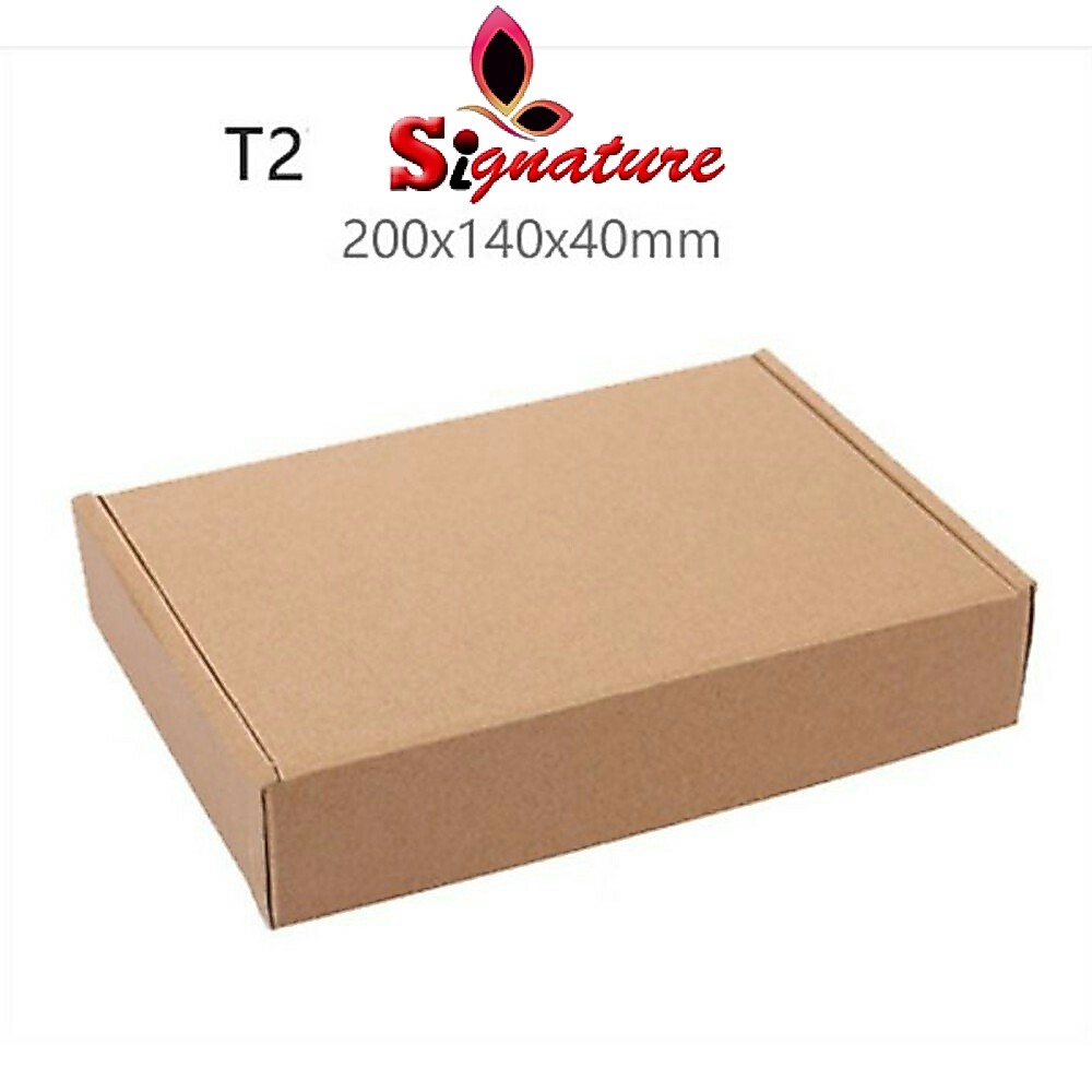 T2 3A Craft Paper Box Packing (10/50 ชิ้น) kotak Box