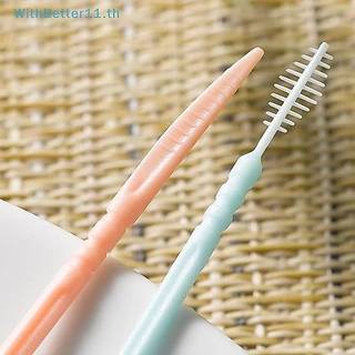 Double Floss Interdental ไม้จิ้มฟันแปรงฟัน Stick Oral Care ไม้จิ้มฟันไหมขัด Pick TH