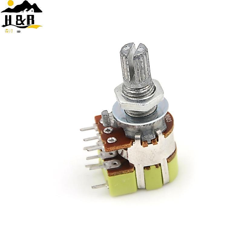 H&B B50K 50K Dual Linear Taper Volume Control Switchesometer Switch {th}