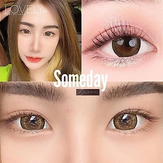 🔥คอนแทคเลนส์ ❤️Size : L❤️รุ่น Someday (lovelylens) สี : Brown/Gray/Black